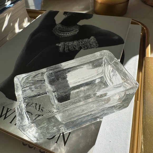 Vintage Murano Italian Art Glass Ashtray Mid-Century Modern - Signed Italy - Picture 2 of 11